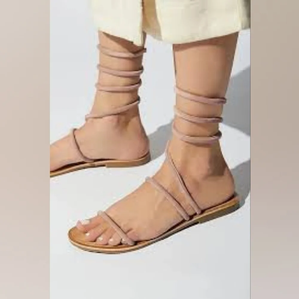 Free People Havana Black Suede Gladiator Sandals